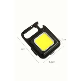 Kamp Çadır Lambası Şarjlı El Feneri Işıldak Anahtarlık Mini Mıknatıslı