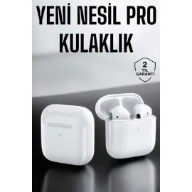Yeni Nesil Pro Bluetooth Kulaklık Uzun Pil Ömrü Beyaz