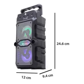 Taşınabilir Kablosuz Bluetooth Hoparlör Uzun Pil Ömrü Led Işıklı