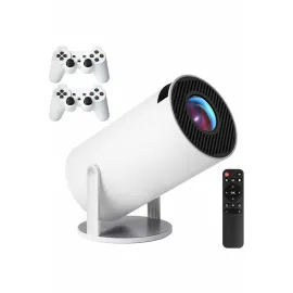 4K Wireless Çift Kollu Kumandalı Oyun Projeksiyonu Retro Video Oyunu