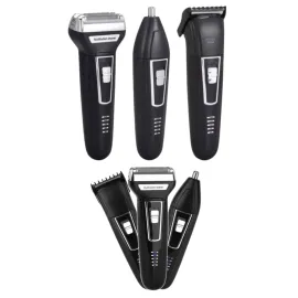 3'lü Set Saç Sakal Kesme Traş Makinesi Burun Kılı Alma Tıraş Makinesi