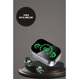 7 Kordonlu Akıllı Saat Ve Aynalı Bluetooth Kulaklık Powerbank Dijital Göstergeli