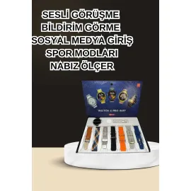 Dokunmatik Akıllı Saat Yeni Nesil Kulaklık Kampanyası Bluetooth Bağlantılı Anc Özelliği