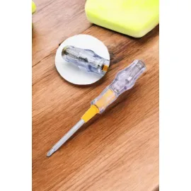 Çift Taraflı Elektrik Kontrol Kalemi Şeffaf Tornavida