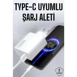 Type-C 120W Şarj Aleti Hızlı Şarj Turbo