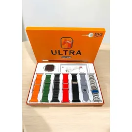 Akıllı Saat 7 Kordonlu Metal,Plastik Ve Hasır Kordon Seçeneği