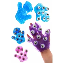 Masaj Aleti El Şeklinde Omuz Bacak Bilyeli Masaj Eldiveni El Şekilli