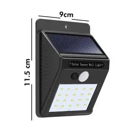 Bahçe Aydınlatması Güneş Enerjili Led Işık Lamba Sensörlü Dekoratif