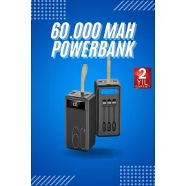 Powerbank Yüksek Kapasiteli 60.000 Mah Hızlı Şarj Şarj Özellikli Batarya