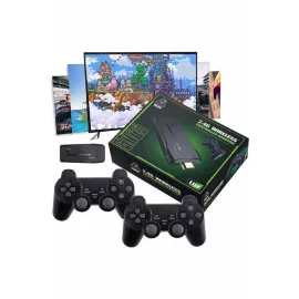 Game Stick 20000 Oyun Kablosuz Çift Kol Retro Oyunlar Game Stick Atari 2.4g 4K