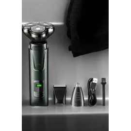 3 Başlıklı Profesyonel Saç ve Sakal Bakım Seti Vücut, Burun ve Kulak Tüy Alma