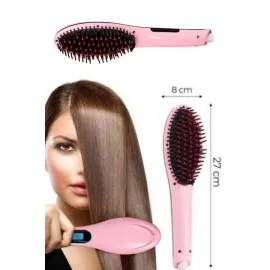 Saç Fırça Akıllı Lcd Ekran Pratik Saç Düzleştirici Tarak Pratik Taşınabilir