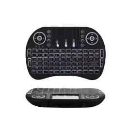 Kablosuz Türkçe Q Klavye RGB Işıklı Televizyon Ps3 Dokunmatik Mouse