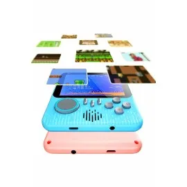 3.5 İnç Mini Atari Taşınabilir Oyun Konsolu 666 Adet Retro Oyun