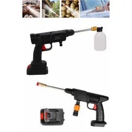 Oto Araba Yıkama Şarjlı Ve Yüksek Basınçlı Oto Yıkama Ve Sulama Tabancası