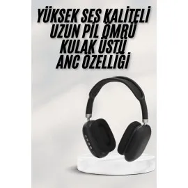 Yeni Nesil Bluetooth Kulaklık Kulak Üstü Anc Özelliği Yüksek Ses Kaliteli