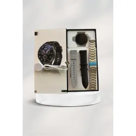 Akıllı Saat Çoklu Kordon Seçeneği Amoled Ekran Çok Fonksiyonlu Bluetooth Bağlantılı