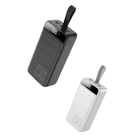 50.000 Mah Powerbank Turbo Hızlı Led Göstergeli Android İOS Uyumlu Taşınabilir Askılı