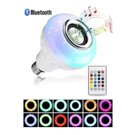 Lamba Hoparlör Ampül Görünümlü Renk Değiştirebilen Android Ve İos Uyumlu