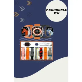 Kulak Üstü P9 Kablosuz Bluetooth Kulaklık Ve 7 Kordonlu Akıllı Saat