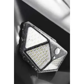 Güneş Enerjili Bahçe Aydınlatma Lambası Solar 100 Led Lamba