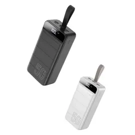 50.000 Mah Powerbank Turbo Hızlı Led Göstergeli Android İos Uyumlu Taşınabilir Askılı