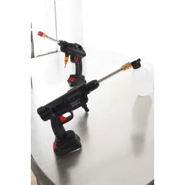 Şarjlı Oto Yıkama Tabancası Su Basınçlı Hazneli Bataryalı