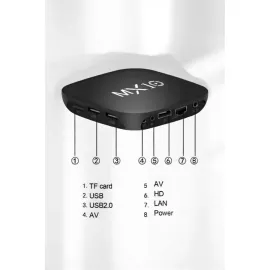 4K TV Uyumlu HD Çözünürlüklü Mx Box S 8 GB