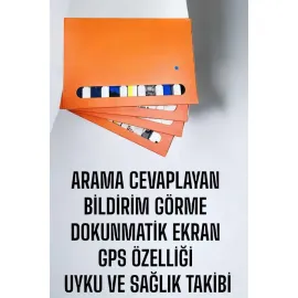 Akıllı Saat 7 Kordonlu Bildirim Görebilen Metal Kordon Gps Özelliği