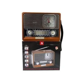 Nostaljik Vintage Radyo Taşınabilir Bluetooth Bağlantılı Hoparlör Radyo