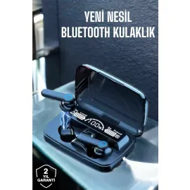 Bluetooth Kulaklık Powerbankli Dijital Göstergeli Dokunmatik Kontrol