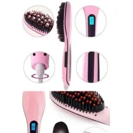 Saç Fırça Akıllı Lcd Ekran Pratik Saç Düzleştirici Tarak Pratik Taşınabilir