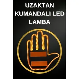 Led Işık El İşareti Araç Camı İçin Uzaktan Kumandalı