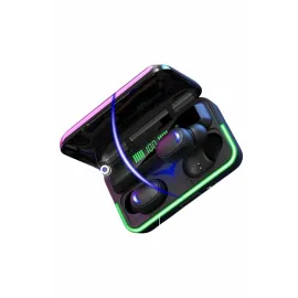 Extra Bass Kablosuz Kulaklık Işıklı Bluetooth Kulaklık Powerbank Özellikli