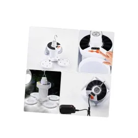 Kamp Lambası Işıldak Beyaz Işık Güneş Enerjili Solar Aydınlatma 5 Kanatlı Katlanabilir