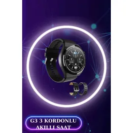 Akıllı Saat Ve Kulaklık Seti Dokunmatik Ekran 5.0 Bluetooth Bağlantılı Sesli Görüşme