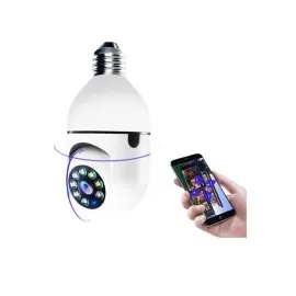 Wifi Güvenlik Kamerası 360 Derece Dönebilen Harekete Duyarlı Gece Görüşlü Ampul