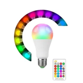 Akıllı RGB Led Ampul Led Uzaktan Kumandalı Renk Değiştiren Ampul