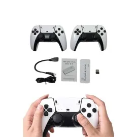 Game Stick 4K Retro Çift Kollu Atari Oyunlari +20000 Oyunlu Konsol Nostalji