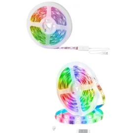 10M Şerit Led İç Mekan Renkli Rgb Şerit Led Kumandalı