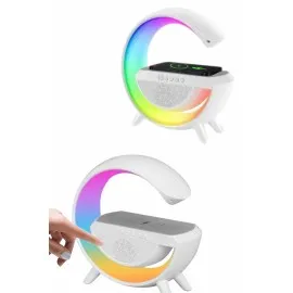 Yeni Nesil Bluetooth Hoparlör Speaker 5.0 Taşınabilir G Şeklinde Powerbankli