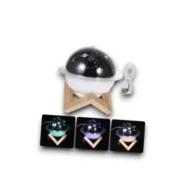 Hava Nemlendirici Led Işıklı Gece Lambası Yıldız Görünümlü Renk Değiştiren