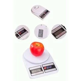 Mutfak Tartısı Dijital Göstergeli Hassas Tartı 10 Kg Kapasiteli