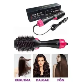 Saç Şekillendirici Ve Saç Düzleştirici Fön Tarağı Tarak Fırça 1200W Saç Kurutma