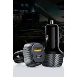 38W Oto Çakmaklık Araç Içi Şarj Cihazı Hızlı Şarj Uzun Ömürlü