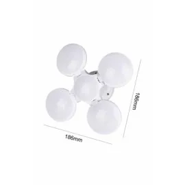 Kamp Lambası Güneş Enerjili Solar 5 Kanatlı Katlanır Lamba Karavan