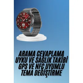 Çağrı Cevaplama Sesli Asistan Çoklu Dil Desteği 5.0 Bluetooth Akıllı Saat