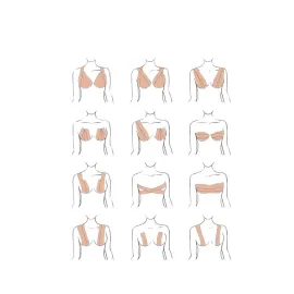 Toparlayıcı Göğüs Bandı Şekillendirici Ten Rengine Uygun Esnek Hassas Ciltlere Uygun