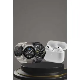 Aynalı Bluetooth Kulaklık Yeni Nesil Akıllı Saat Titreşimli Nabız Ölçer Spor Modları