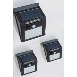 Güneş Enerjili Bahçe Lambası Solar Gece Aydınlatma Sensörlü Lamba